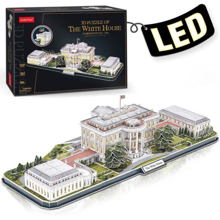 Cubic Fun - Puzzle 3D Led Casa Alba 151 piese Cubic Fun - 1