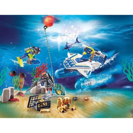 Playmobil - Calendar Craciun - Politia Sub Apa Playmobil - 1