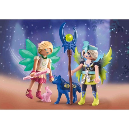 Playmobil - Crystal Fairy Si Moon Fairy Cu Animalute De Suflet Playmobil - 1