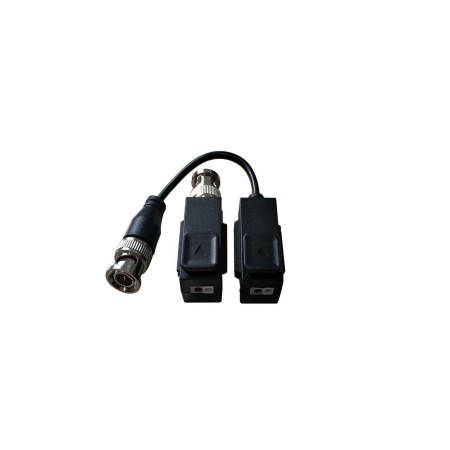 Video balun DS-1H18S/E(C)307400306,Video balun pasiv  Hikvision, DS- 1H18S/E(C) set 2 bucati ( o bucata cu cablu si o bucata f H