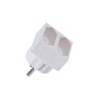 Stecker dublu Bachmann, 2 prize, 230V, 2.5A, culoare alba BACHMANN - 1