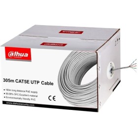 Cablu UTP CAT5E 305m Alimentare PoE: maxim 160m, conductor: 0.45* 4P0.005mm material: 99.9% OFC (Oxygen Free Copper) Dimensiu DA