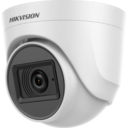 Camera de supraveghere Turret 5MP Audio Indoor Hikvision DS-2CE76H0T- ITPFS(2.8MM), lentila fixa 2.8mm, iluminare min: 0.01 Lux@