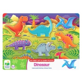 Puzzle Dezvoltare Tactila 2-5 ani Sa invatam Dinozaurii