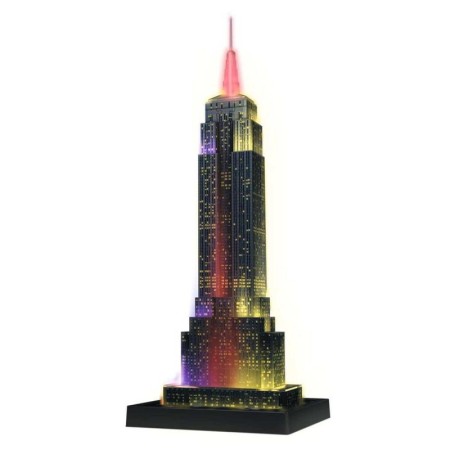 Puzzle 3D Empire State Building - Lumineaza Noaptea, 216 Piese Ravensburger - 1