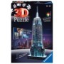 Puzzle 3D Empire State Building - Lumineaza Noaptea, 216 Piese Ravensburger - 2