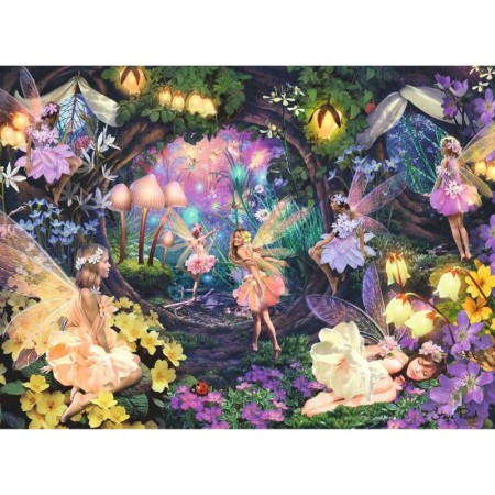Puzzle gradina zanelor 100 piese starline lumineaza in intuneric Ravensburger - 1