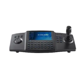 Tastatura de control Hikvision DS-1100KI(B) pentru camere speed dome, display  7" LCD, 4D joystick, suporata 32 utilizatori si 4