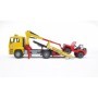 Bruder camion de tractare MAN TGA si vehicul de teren