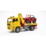 Bruder camion de tractare MAN TGA si vehicul de teren