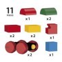 Tren magnetic Brio cu roti rosii