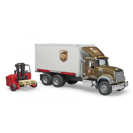 Bruder - Camion Ups Mack Granite Cu Stivuitor Bruder - 1