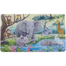 Puzzle tip rama animale din africa 15 piese Ravensburger - 1