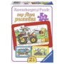 Puzzle Excavator, Tractor Si Basculanta, 3X6 Piese Ravensburger - 1