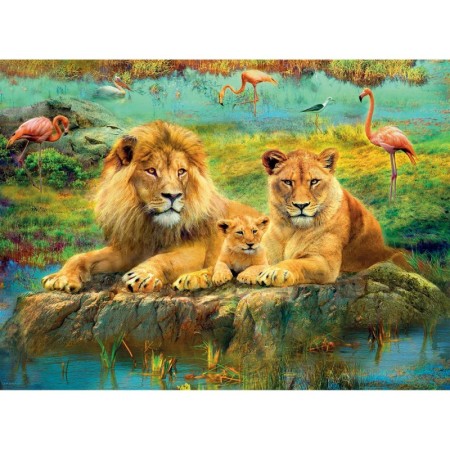 Puzzle Familie De Lei, 500 Piese Ravensburger - 1