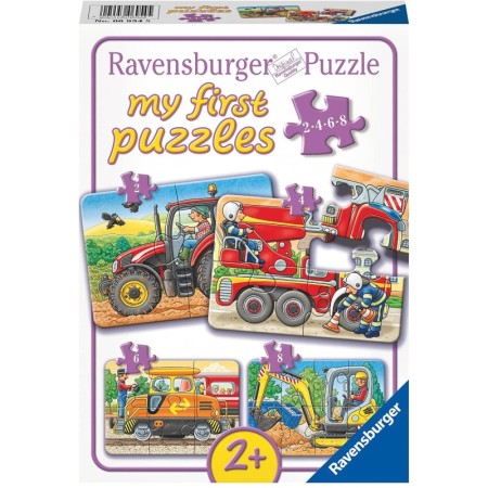 Primul Meu Puzzle Utilaje Agricole, 2/4/6/8 Piese Ravensburger - 1