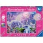 Puzzle unicorni la castel 100 piese starline cu sclipici Ravensburger - 2