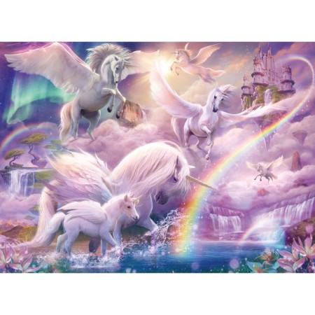 Puzzle Unicorni, 100 Piese Ravensburger - 1
