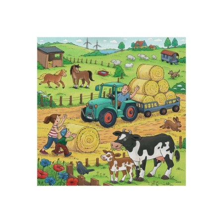 Puzzle Munca La Ferma, 3X49 Piese Ravensburger - 1