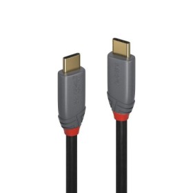 Cablu Lindy USB C la USB C Anthra Line, lungime 2m, putere 3.0, latime de banda suportata 20Gbps, rezolutie maxima 4K 4096x2160@