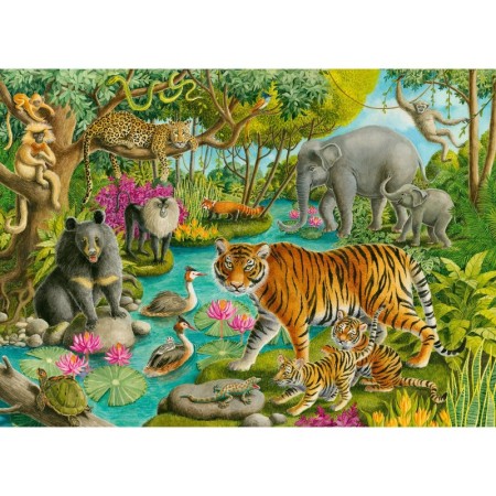 Puzzle Padure In India, 60 Piese Ravensburger - 1