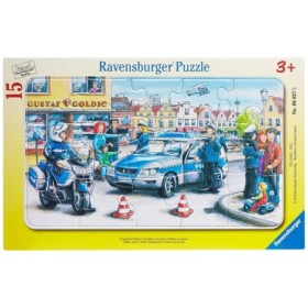 Puzzle tip rama departamentul politiei 15 piese Ravensburger - 1