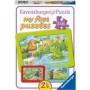 Puzzle Animale In Gradina, 3X6 Piese Ravensburger - 1