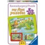 Puzzle Animale In Gradina, 3X6 Piese Ravensburger - 1