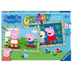 CreArt pictura pe numere pentru copii 2 sabloane Peppa Pig