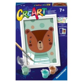 CreArt pictura pe numere pentru copii ursulet dragut