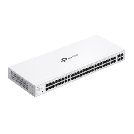 Switch TP-Link cu 48 de porturi, 48× 10/100/1000 Mbps RJ45 Ports (Auto- Negotiation/Auto MDI/MDIX), 4× Gigabit SFP Slots, capaci