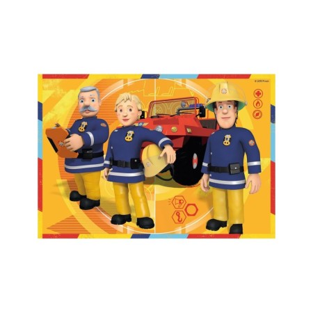 Puzzle Pompierul Sam, 2X12 Piese Ravensburger - 1