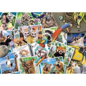 Puzzle Jurnalul De Calatorie Al Animalelor, 1000 Piese Ravensburger - 1