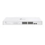 TP-LINK 16-Port Gigabit Smart Switch with 16× Gigabit RJ45 ports and 2× Gigabit SFP slots, Interfata:  16× 10/100/1000 Mbps RJ45