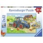 Puzzle Santier Constructii Si Ferma, 2X12 Piese Ravensburger - 2