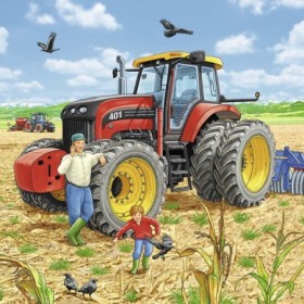 Puzzle Masinarii, 3X49 Piese Ravensburger - 1