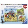 Puzzle Masinarii, 3X49 Piese Ravensburger - 2