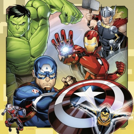 Puzzle Marvel Avengers 3X49 Piese Ravensburger - 1