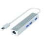 LevelOne USB-0504 Gigabit USB-C Network Adapter with USB Hub, 110 x 23.5 x 16.5 mm LEVELONE - 2