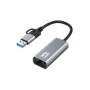 LevelOne USB-0423  2.5 Gigabit Ethernet 2-in-1 USB-C/A Network Adapter, 59 x 25 x 14 mm LEVELONE - 3