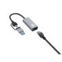 LevelOne USB-0423  2.5 Gigabit Ethernet 2-in-1 USB-C/A Network Adapter, 59 x 25 x 14 mm LEVELONE - 4