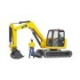 Bruder - Mini Excavator Cat Cu Muncitor Bruder - 3