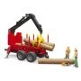 Bruder - Remorca Forestiera Cu Macara De Incarcare Si 4 Busteni Bruder - 6