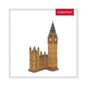 Cubic Fun - Puzzle 3D si Brosura-Big Ben 94 Piese Cubic Fun - 1