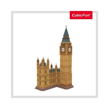 Cubic Fun - Puzzle 3D si Brosura-Big Ben 94 Piese Cubic Fun - 1
