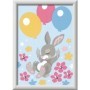 Ravensburger - CreArt pictura pe numere pentru copii iepuras cu baloane si cu pietre sclipitoare Ravensburger - 3