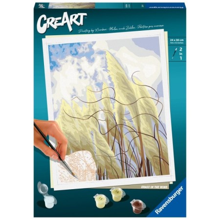 Ravensburger - CreArt pictura pe numere pentru adulti iarba in vant Ravensburger - 1