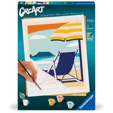 Ravensburger - CreArt pictura pe numere pentru adulti relaxare la plaja Ravensburger - 1