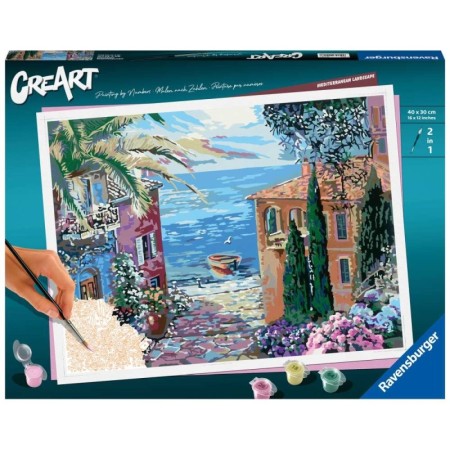 Ravensburger - CreArt pictura pe numere pentru adulti peisaj mediteranean Ravensburger - 1