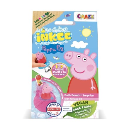 Craze - Bila de baie Inkee cu surpriza figurina stampila Peppa Pig Craze - 1